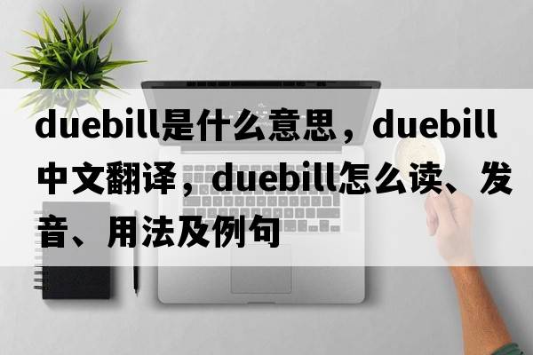 duebill是什么意思，duebill中文翻译，duebill怎么读、发音、用法及例句