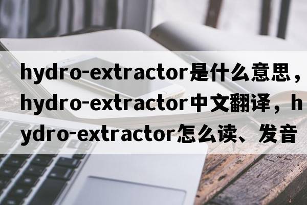 hydro-extractor是什么意思，hydro-extractor中文翻译，hydro-extractor怎么读、发音、用法及例句