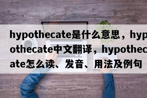 hypothecate是什么意思，hypothecate中文翻译，hypothecate怎么读、发音、用法及例句