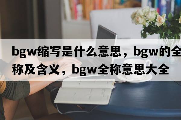 bgw缩写是什么意思，bgw的全称及含义，bgw全称意思大全